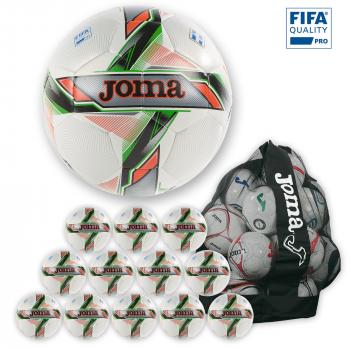 JOMA Futsal Ballpaket 12x GRAFITY + Ballsack