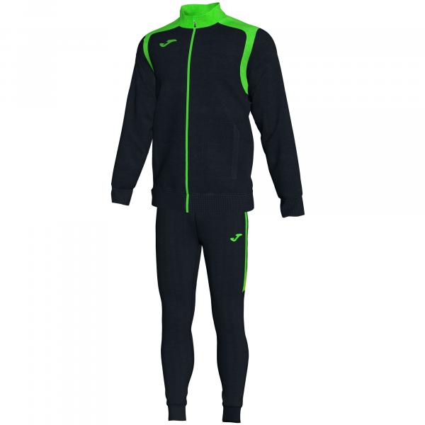 JOMA Traningsanzug CHAMPION V - BLACK/FLUOR GREEN