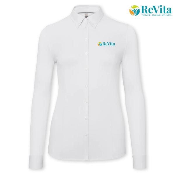 HAKRO Damen Bluse NATURAL STRECH - ReVita